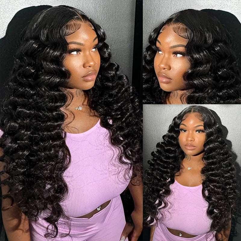 Elfewigs 40 Inch Long Human Hair Wigs HD Invisible 5x5 Closure Wig Body Wave/Straight Hair/Deep Wave/Loose Deep Wave Glueless Wigs 250% Density