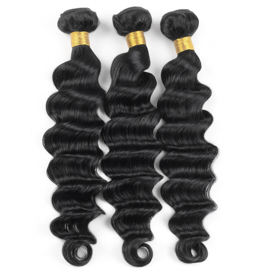 [3-Bundle Discount] Elfewigs Loose Deep Wave, Tangle-Free, No Shedding, Custom Length