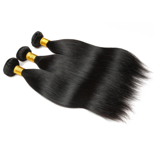[3-Bundle Discount] Elfewigs Straight, 100% Virgin Hair, Tangle-Free, Dyeable & Styleable